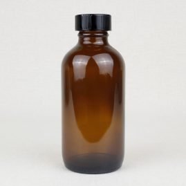 4 fl oz Amber Glass Bottle & Cap