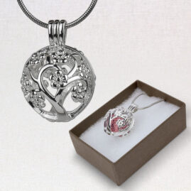 Aromatherapy Enclosure Locket - Cherry Blossom