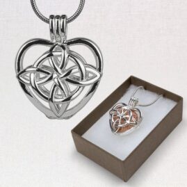 Aromatherapy Enclosure Locket - Celtic Heart