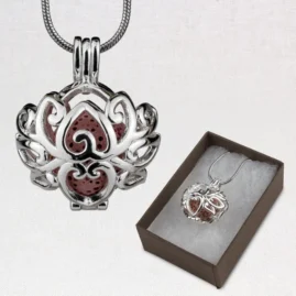 Aromatherapy Enclosure Locket - Blooming Heart